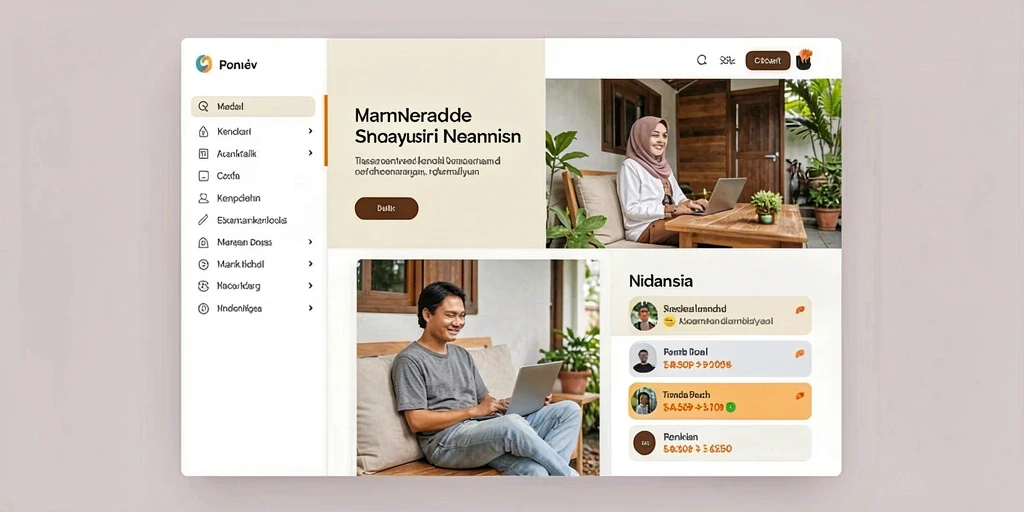 Tampilan antarmuka yang intuitif dan mudah dinavigasi.