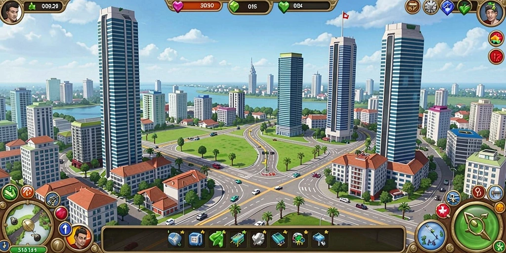 Screenshot menampilkan karakter utama menjelajahi planet baru.