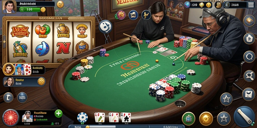 Tampilan utama game VT789 dengan karakter yang menarik.